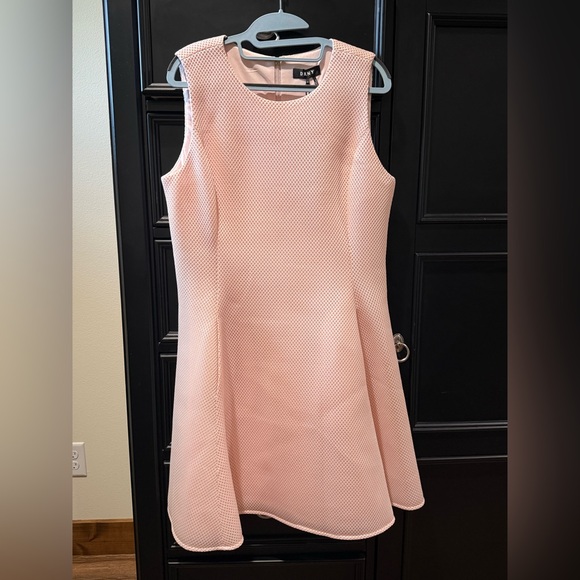DKNY Light Pink Textured Sleeveless Dress, Size 12 - Picture 1 of 6